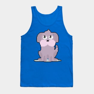 Doggo Delight: Pixel Art Dog Design for Fun Fashion Tank Top